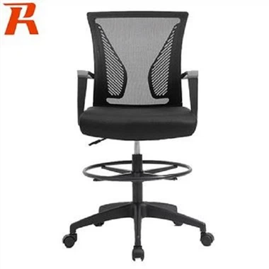 Siatkowe krzesło do rysowania ze środkowym oparciem